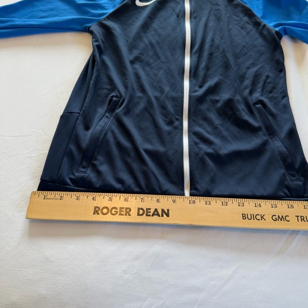 Nike Dri-FIT Zip Up Track Jacket Small Blue Navy Athletic - Picture 8 of 10